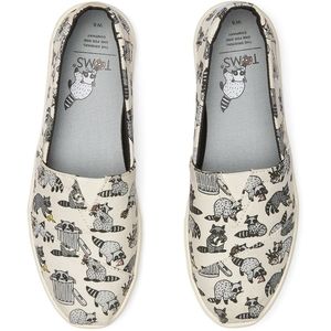 Tom's Raccoon Alpargata size 7.5